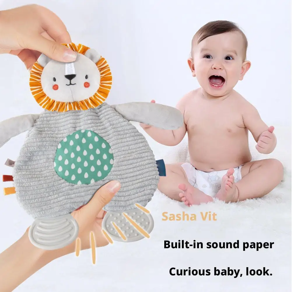 Soothing Towel Doll Teething Toys Educational MultiFunction Soothing Dolls For 3 6 9 12 Months Baby Gifts Peluche Sensorial X4O6