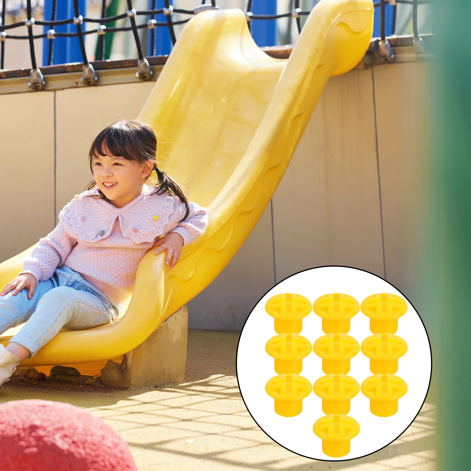 

10 Pcs Playground Equipment Child Accessories Plastic Children's Slide Screw Cap