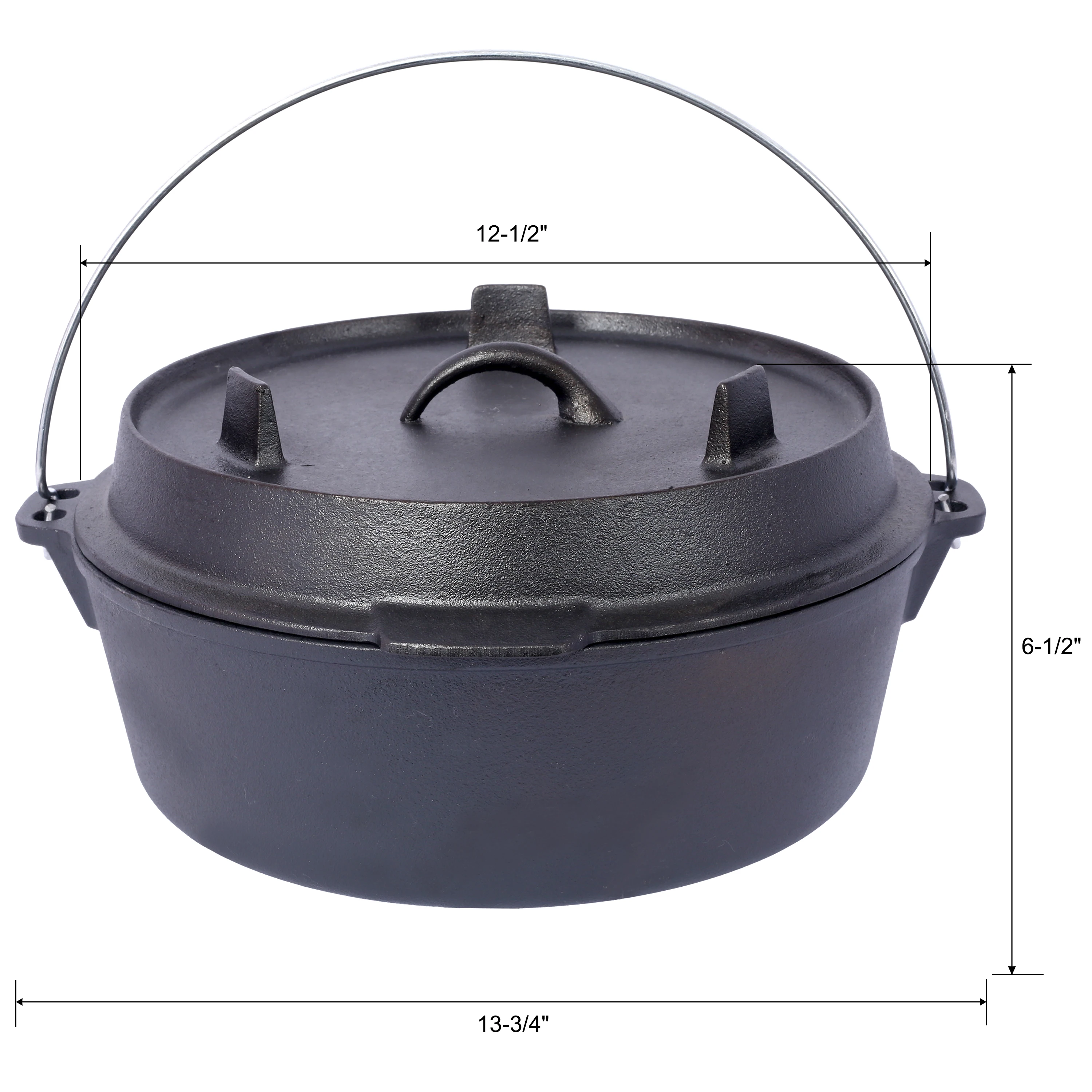 

Camping Cooking Dutch Dutch oven Essential Hot Lid Outdoor Outdoor cooking Oven Pre-Seasoned Cast Iron Dutch Oven With Skillet L