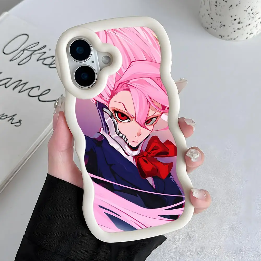 

Dandadan Aira Shiratori Wavy Edge TPU Mobile Phone Case for iPhone 17 16 15 14 13 12 11 Air Pro Max Plus Colorful Cover