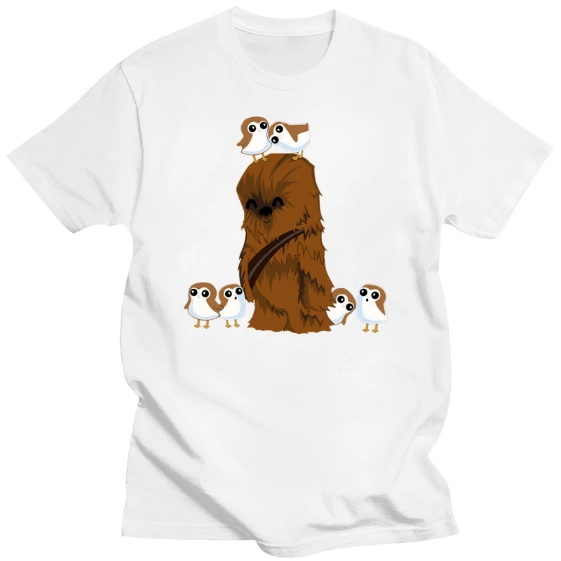 Crazy Porg Wookie T-Shirt - Direct from StockistNew Arrival Male Tees Casual Boy T-Shirts Tops Discounts