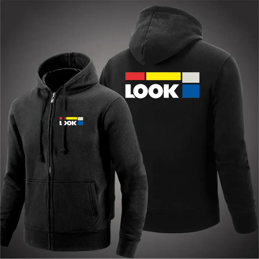 Jaqueta Casual Esportiva com Capuz para Ciclismo Masculina e Feminina, Nova, de Manga Longa, Estampada, com Zíper