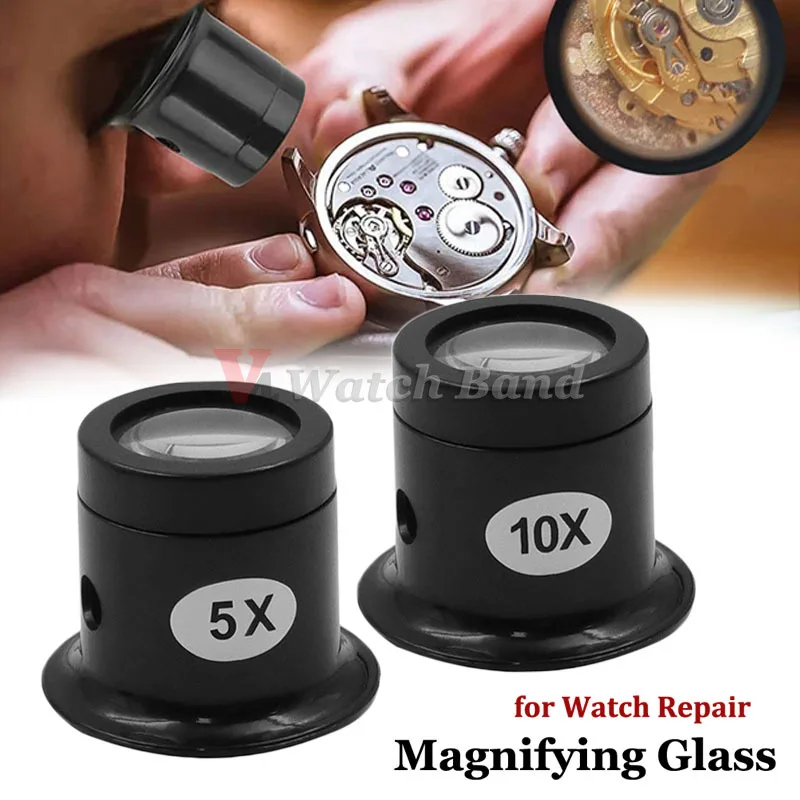 

4pcs/set Watch Repair Tools Magnifying Glass 5x/10/15x/20x Watch Repair Tool Kit Eye Loupe Magnifiers Loupe Eyepiece Watchmaker