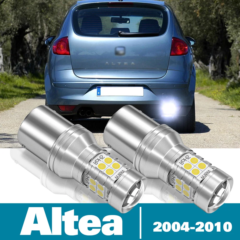 2pcs LED Reverse Light For Seat Altea Accessories 2004 2005 2006 2007 2008 2009 2010 Backup Back up Lamp