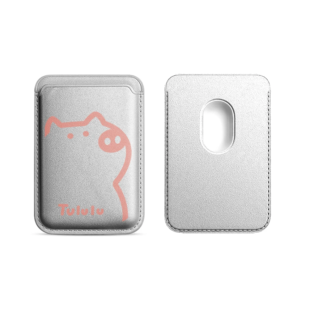Pig Tululu Leder-Kartenetui Handyhülle Kartenhalter für Magnetische Hülle Geeignet für alle iPhones für Magsafe Karten-Handy-Rückentasche – Detail 18
