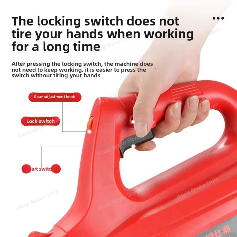 

Мощный промышленный фен, бытовой электрический вентилятор для удаления пыли, мощный ручной пылесос с литиевой батареей