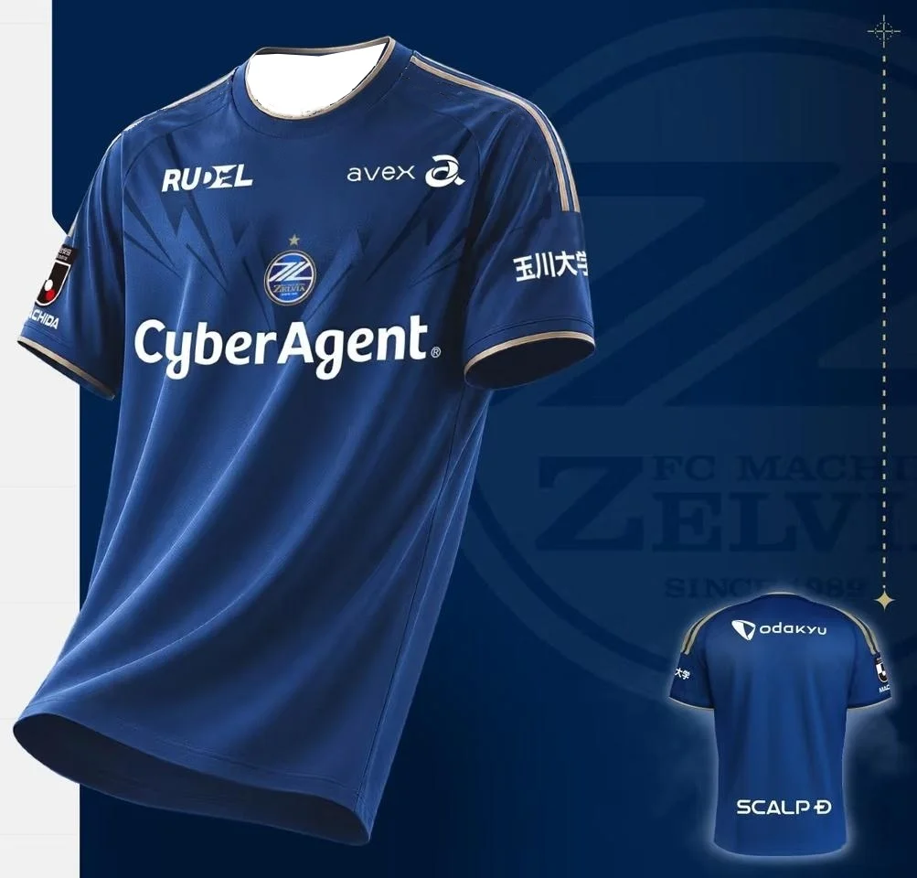 2026-27 Neues FC Machida Zelvia Herren-Trikot 3D-gedruckt Y2K Sommer Casual Schnelltrocknendes T-Shirt Geeignet für Alltag und Training