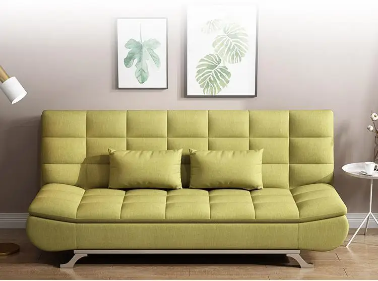 Wooden collapsible sofa bed household living room furniture for apartments