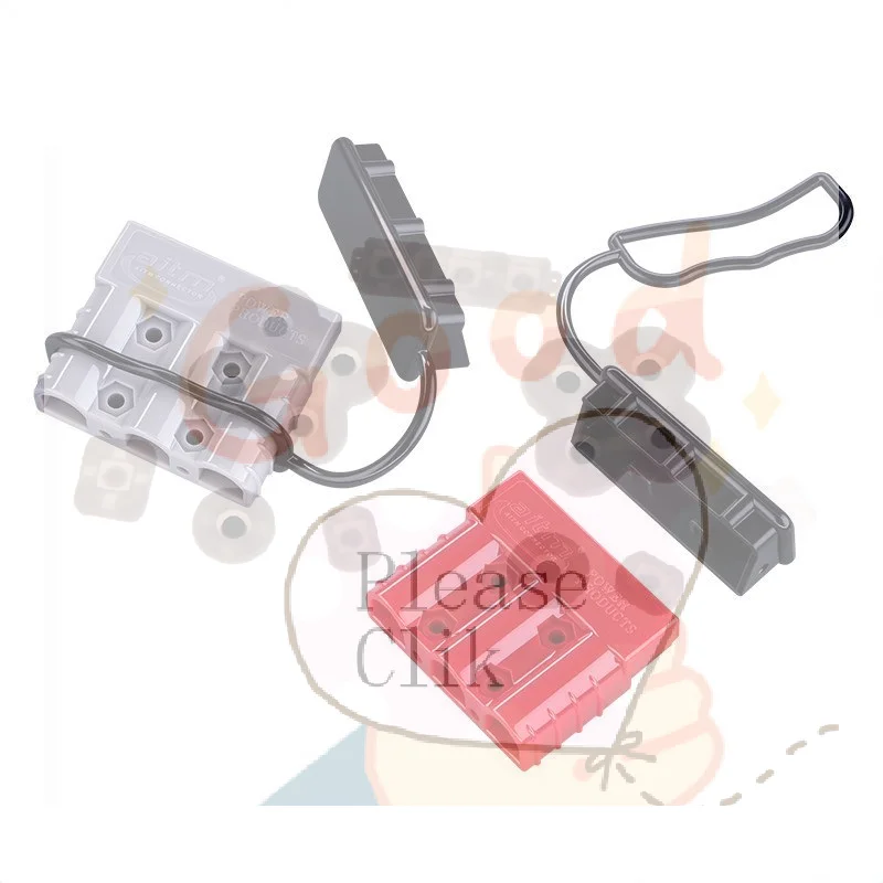 50A 3 Pole Battery Quick Connector IP65 Dustproof Cover High Current Plug For Electric Vehicle Forklift Lithium Battery Wiring