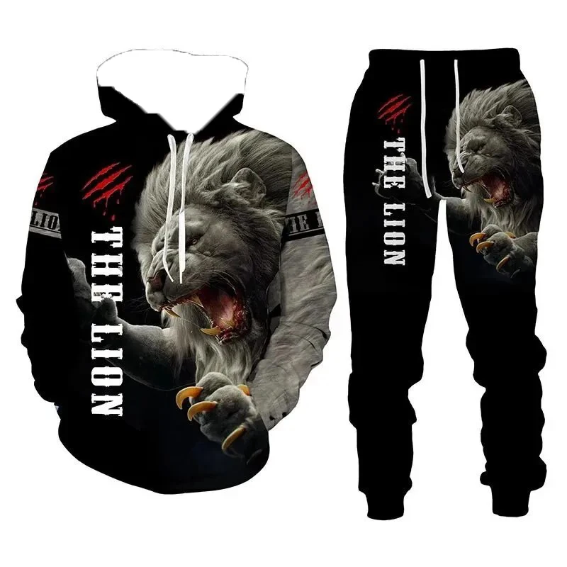 

Autumn and Winter Men Hoodies Tracksuit Suits Men's Hoodie Suit 3D Printed Party Street Fun Festive Sets Hoodies 2 Pac Set