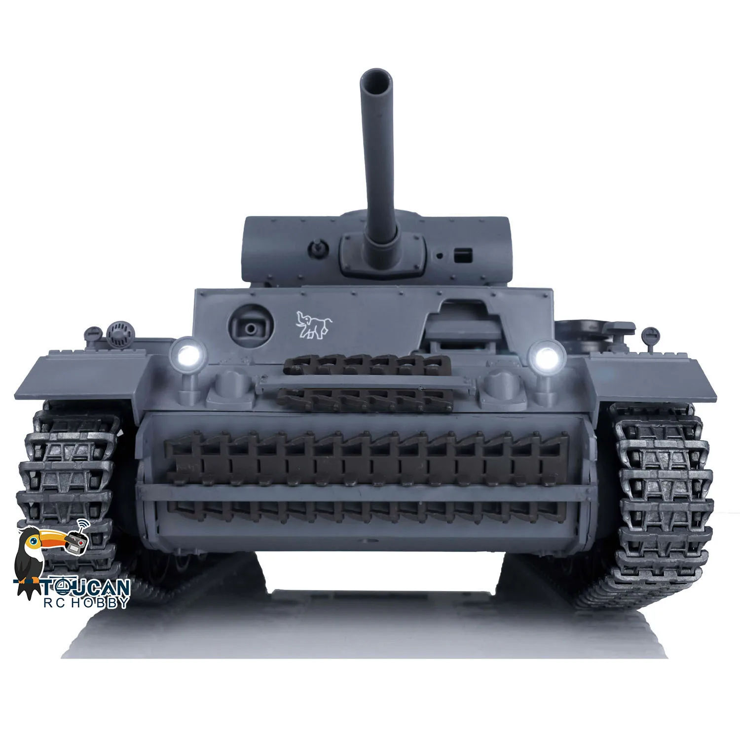 US Sale Henglong 1/16 7.0 Upgraded Panzer III L RTR RC Tank 3848 Metal Tracks - view 3