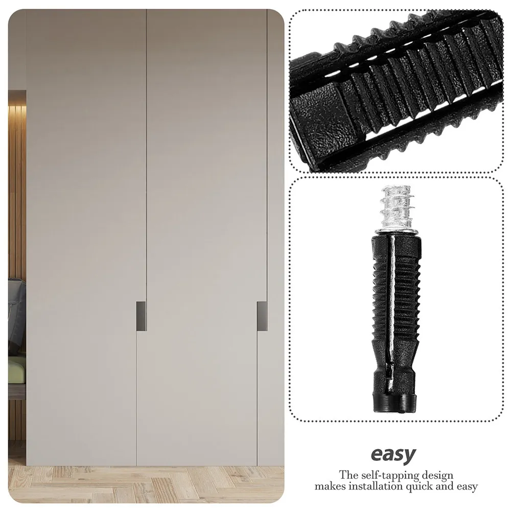 

100 шт. невидимых соединительных гаек для мебели, фитинги Cam Lock, быстрая установка, предварительно вставленные гайки для шкафов, гардеробов, кроватей