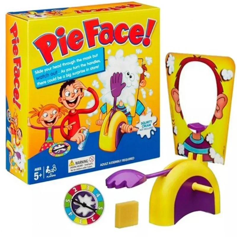 Pie Face Showdown Board Game Experience Double the Laughs with Cake Cream Pies in the Face an Exciting Family Game for Children