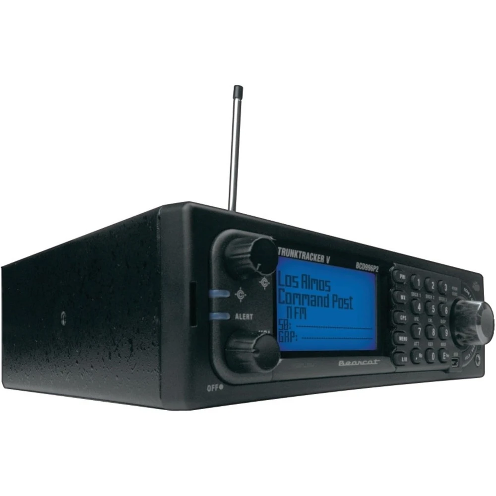 

Digital Mobile TrunkTracker V Scanner with 25000 Dynamic Channels Close Call RF Capture 4Line Display Base Mobile Design