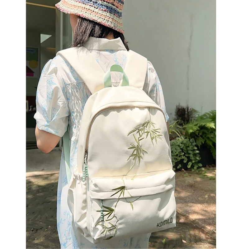 

Laptop Backpack Student School Backpack Large Capacity Travel Backpack Asian Bamboo Backpack Casual Daypacks for Drop shipping