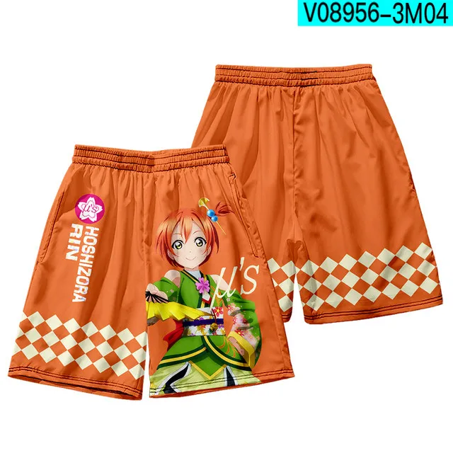 

Anime LoveLive! Superstar!! Mens Swimwear Swim Shorts Beach Board Shorts Swimming Pants Swimsuits Mens Running Sports Shorts