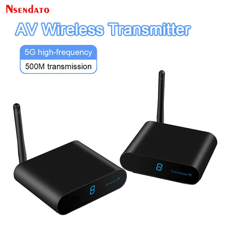 

Measy AV550 5.8G Wireless AV Transmitter Receiver Audio Video SD TV AV Signal Sender receiver With IR Romote 500M / 1630FT
