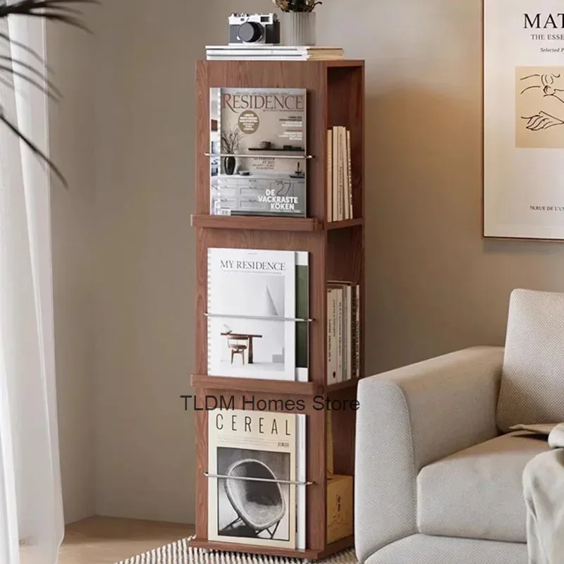 Room Modern Narrow Cabinet Display Shelf Living Room Storage Assembly Desk Bookshelf Subject Books 원목수납장 Wooden Furniture AA