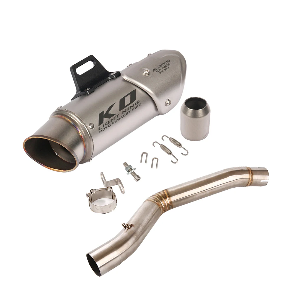 

Slip On For Benelli Leoncino 500 Motorcycle Exhaust Middle Link Pipe Stainless Steel Muffler With DB Killer