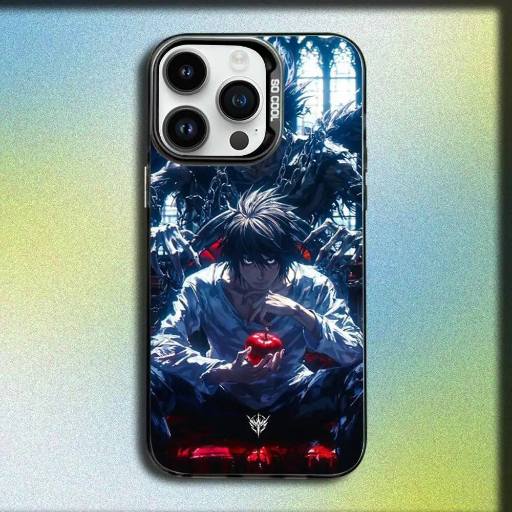 حافظة هاتف D-Death N-Note Manga لهاتف iPhone 17,16,15,14,13,12,11,Pro,Max,Plus,E,SE4,Air,Mini Black IMD Box