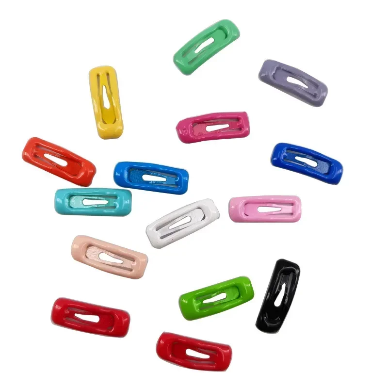 Colorful BB Clip Pet Hairpin Mini Square Clip Sweet Puppy Hairpin Dog Grooming Hair Accessory Supplies Random Color 2CM