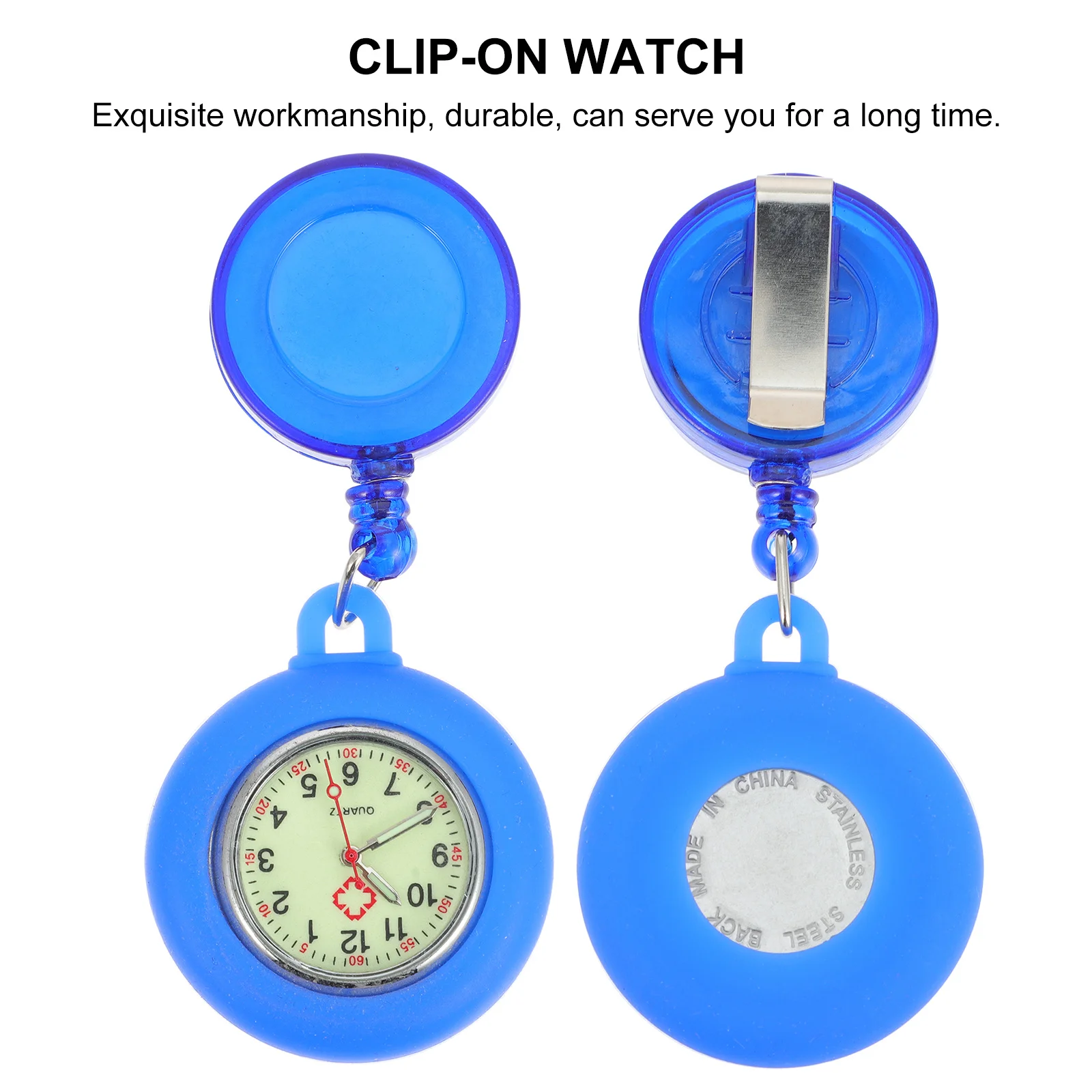 

Hanging Nurse Watch Retractable Portable Pocket Watch Lightweight Accurate Practical Comfortable Wear Medical Staff