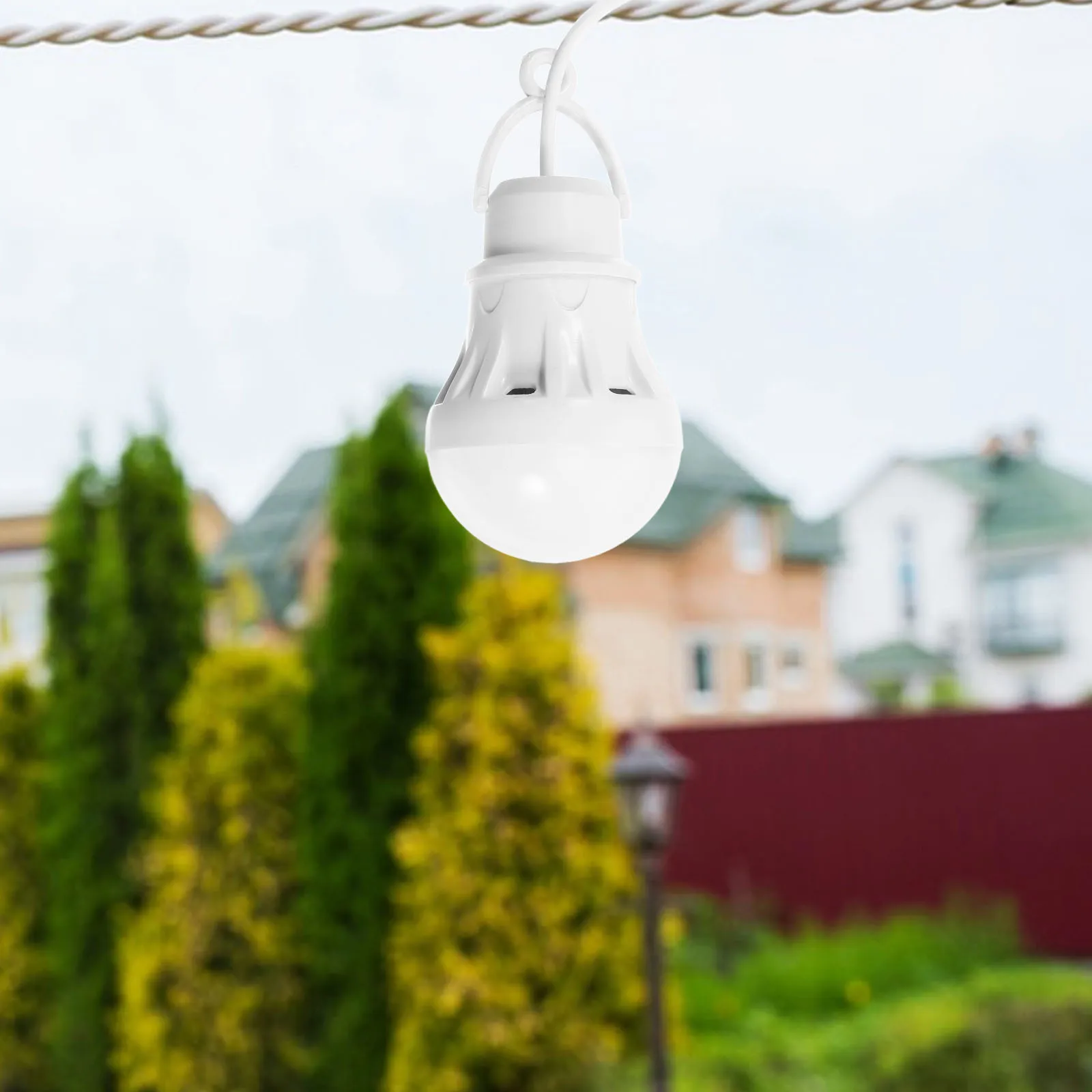 USB فانوس التخييم 7 واط LED المحمولة خيمة ضوء مصباح معلق 2.4 متر كابل للمشي الظهر الإضاءة في حالات الطوارئ في الهواء الطلق