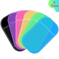 6PCS Anti Slip Tools Sticky Mat for Diamond Painting Sticky Gel Pad Non Slip Holder for Holding Tray 5D Embroidery Tools