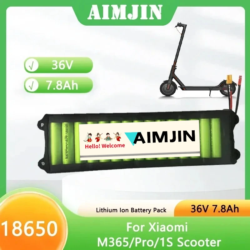 bestseller 36V Battery 18650 Lithium Cell Pack for 7.8ah Xiaomi Segway M365 Electric Scooter Built in BMS electric scooter