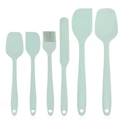 Heavy Duty Baking and Cooking Tool Set with Non-stick Silicone Spatula, Heat-resistant Spatula, Food-grade, 6 Pieces