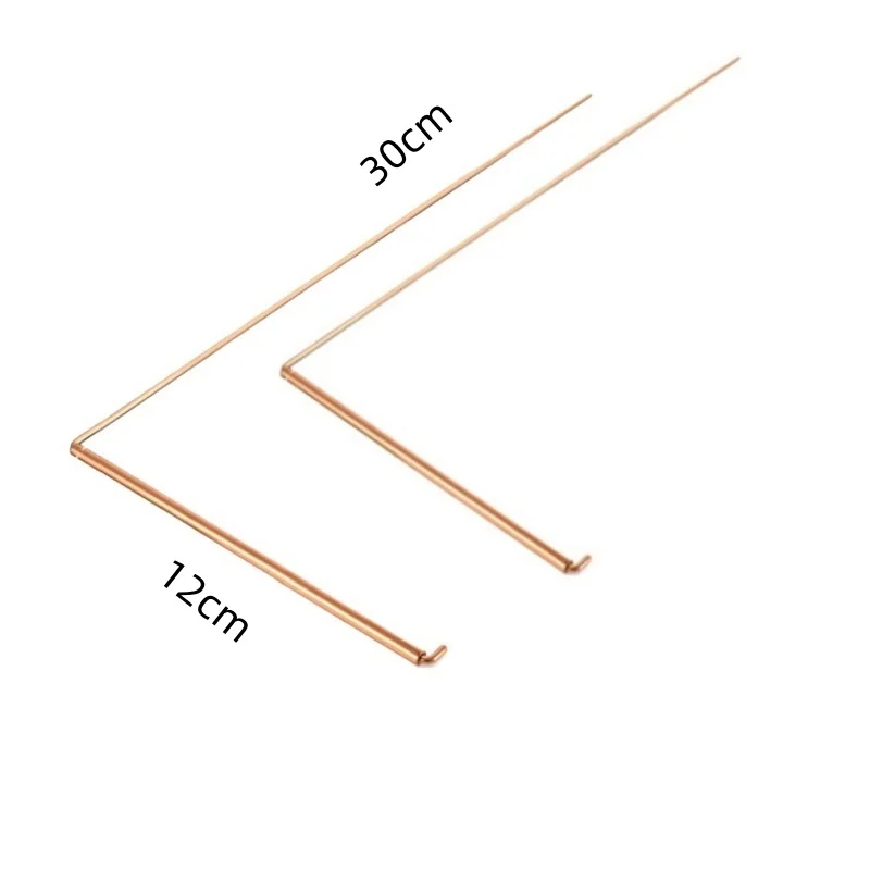4PCS Copper Dowsing Rods Kit - 99.9% Pure Copper Divining Rods with 1 Pendulos & 1 Divination Mat Outdoor Detection Tool view 6