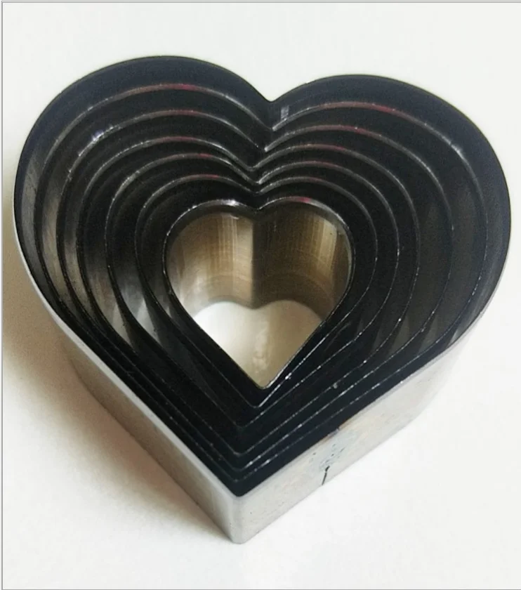 Japan Steel Blade Die Cut Steel Punch Love Heart Shaped Cutting Mold Dies Cutter for Leather Crafts 20 30 40 50mm