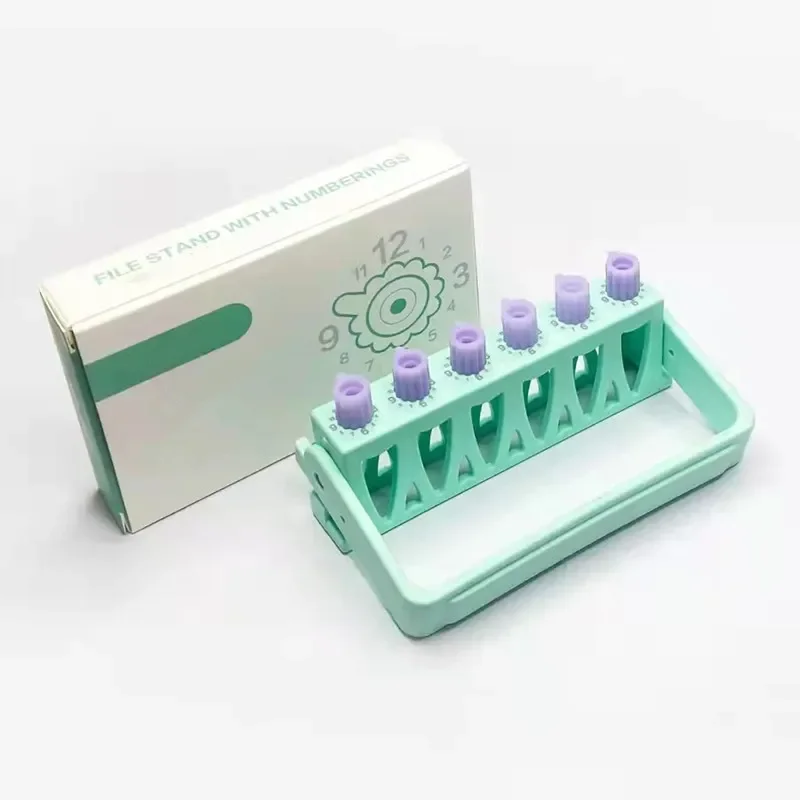 Dental Root Canal File Sterilization Box, vem com colocação Rack e Needle Counter para desinfecção, excelente caixa dental