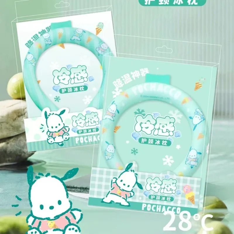 

Sanrio 2024 Summer Pochacco Neck Cooling Artifact Recycled Phase Change 28 Degrees Hanging Neck Ice Circle Cute Boys Girls Gifts