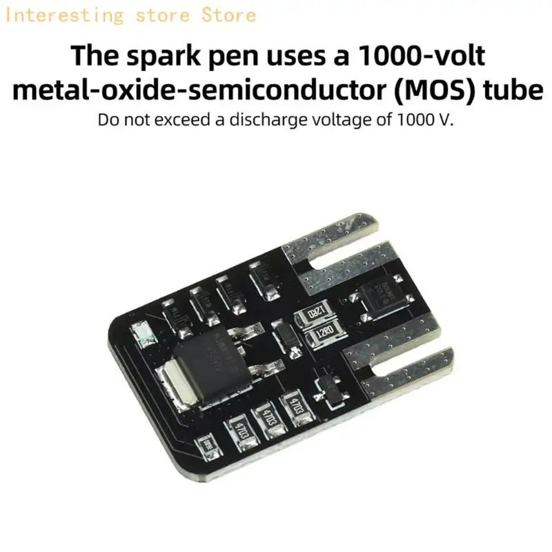 Power Supply Repair Capacitor Discharge Pen, DIY Circuit with 1000V MOS Tube and LED for Electronics Testing Work 55KC