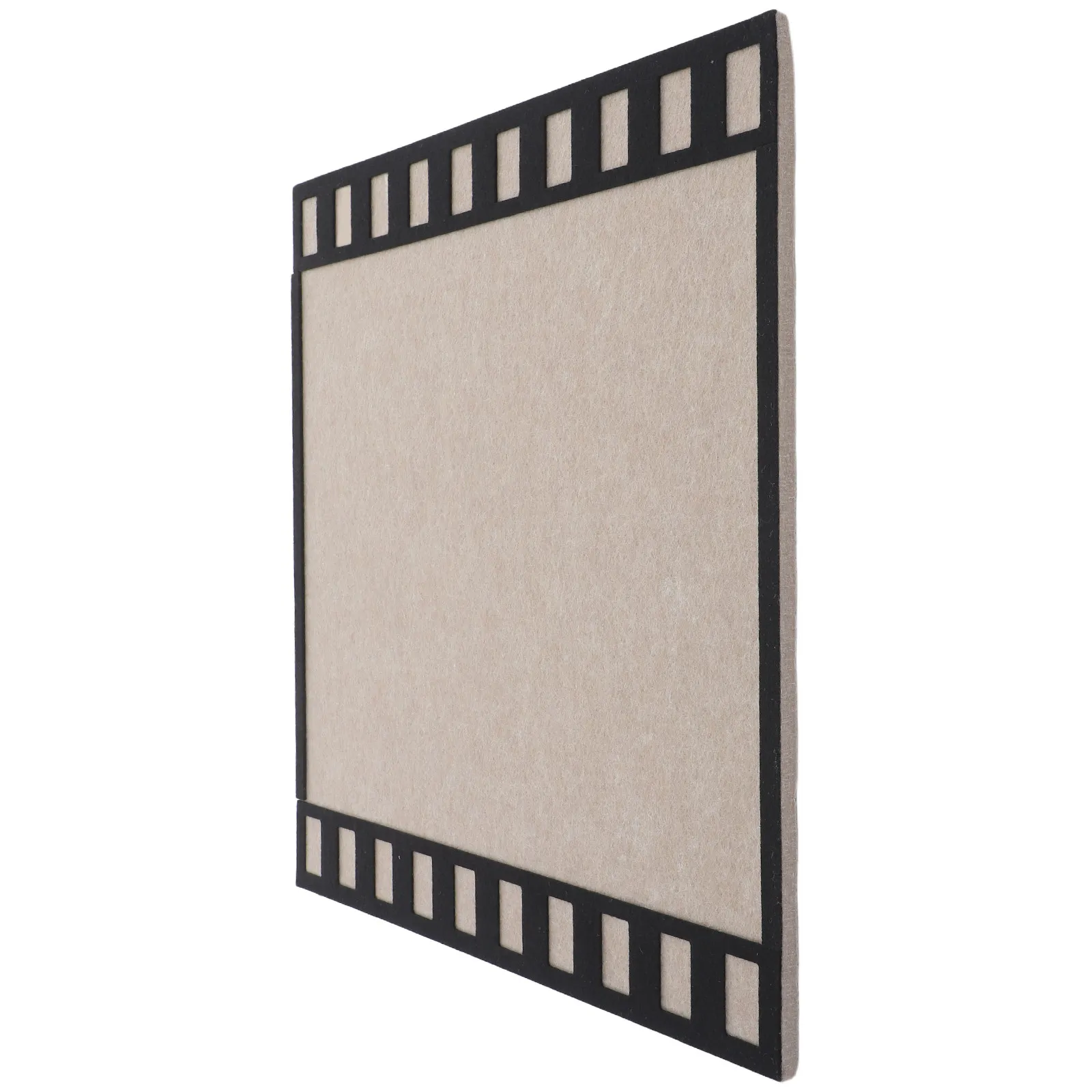 Felt Bulletin Board 15.7x15.7 Inch Vintage Filmstrip Photo Frame Memo Wall Strip Decorative Notice Board for Home Office