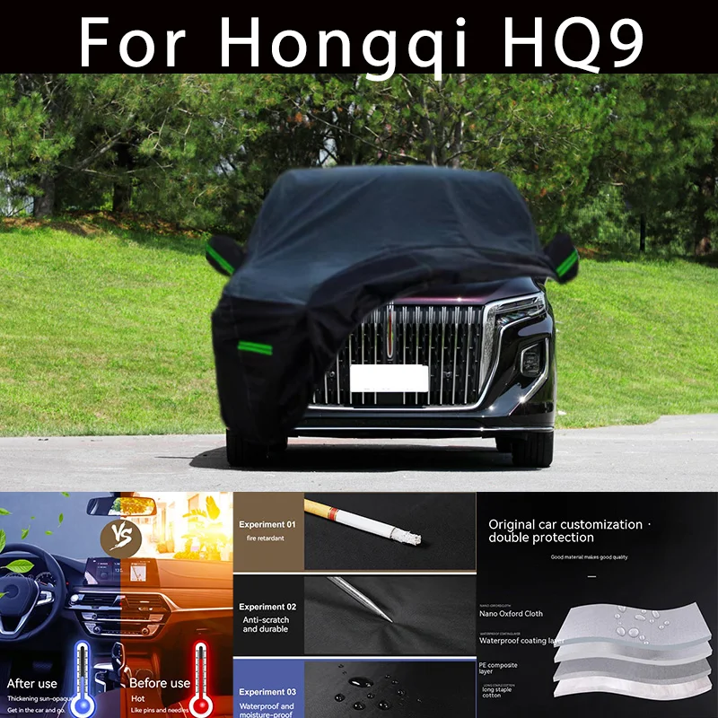 For hongqi HQ9 Outdoor Protection Full Car Covers Snow Cover Sunshade Waterproof Dustproof Exterior Car accessories