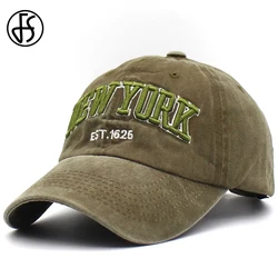 FS 2026 Vintage Letter Baseball Cap For Men Khaki Brown Cotton Women Snapback Hip Hop Cap Streetwear Trucker Hat Bone Masculino