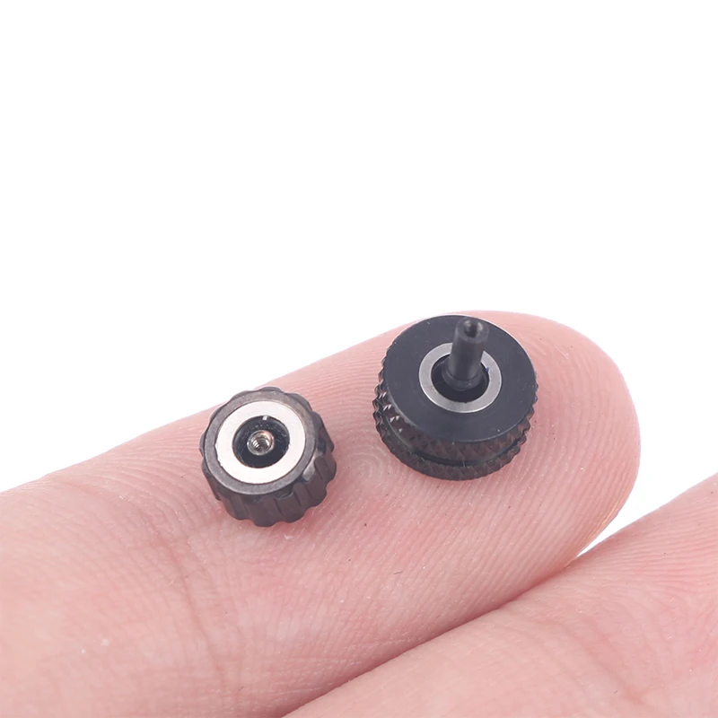 ساعة فولاذية مختلطة مقاومة للماء ، تاج ساعة ، أحجام وألوان مختلفة لصانعي الساعات ، مقابض ساعات ، #6