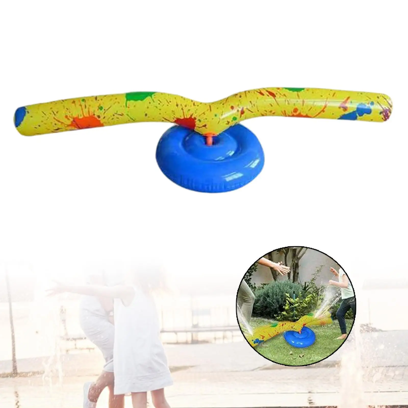 

Rotating Stick Sprinkler for Kids Outdoor Water Spray Toy for Beach Yard