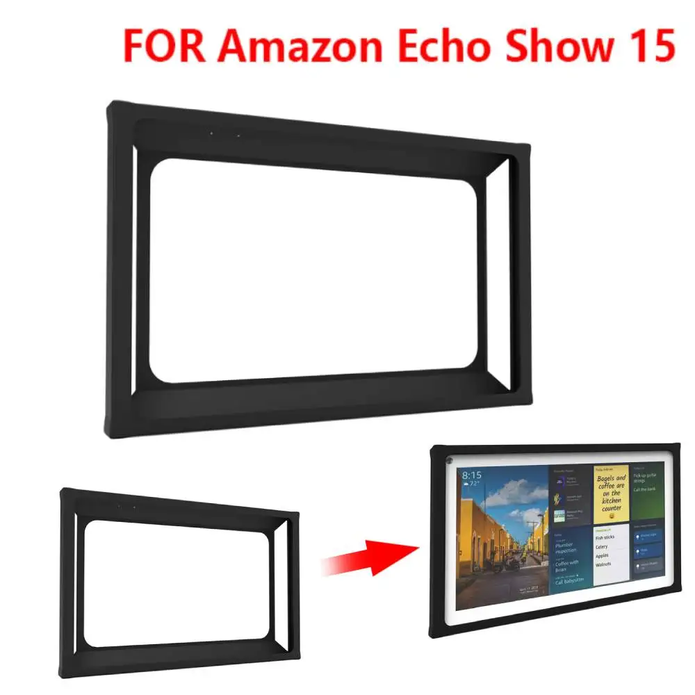 Smart Display Screen Frame Replacement for  Echo Show 15 Full HD 1080P 15 Inch Monitors Accessories