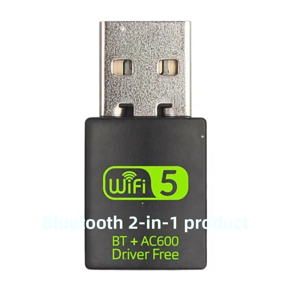

600 Мбит/с Bluetooth 5,0 2 в 1 ключ USB2.0 Bluetooth Wi-Fi сетевой адаптер Бесплатный драйвер BT + AC600 Беспроводная сетевая карта