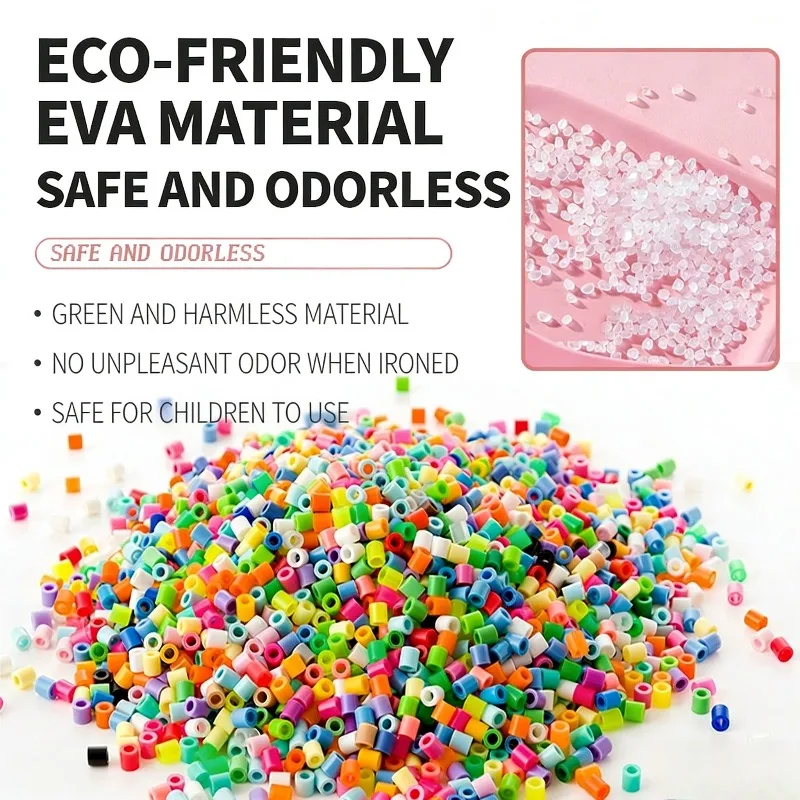 2,6mm 96 Farben Hama Perlen Bildungs-Set Bügelperlen 3D Puzzle Perlen Bügeln DIY Intelligenz Lernspielzeug Bastelpuzzles – Detail 4