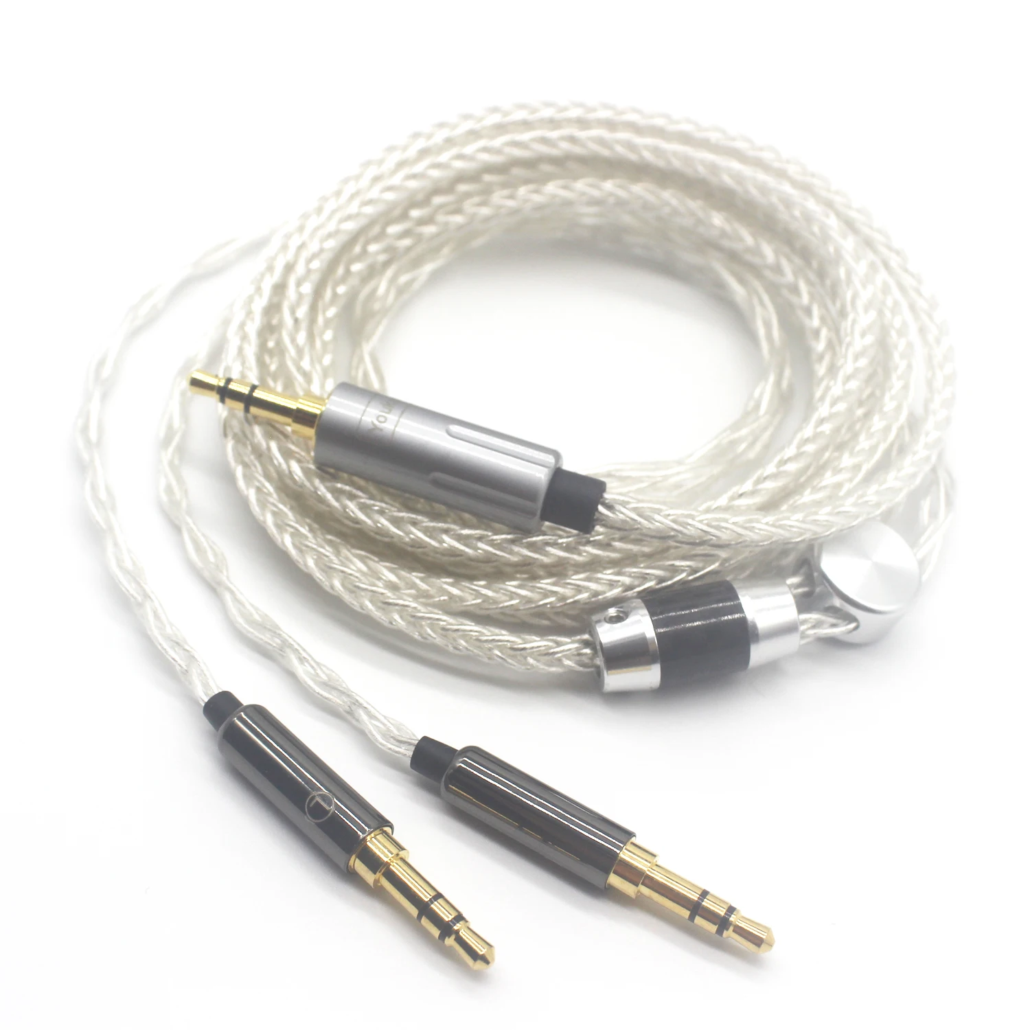 Youkamoo 3,5 мм посеребренный Плетеный сменный обновленный кабель, совместимый с наушниками Onkyo A800 Philips Fidelio X3