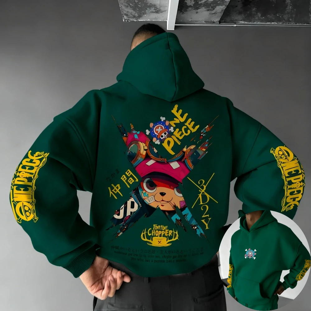 One Piece Men's Hoodie Sweatsh - Winter Clothing Japan reseña y precio