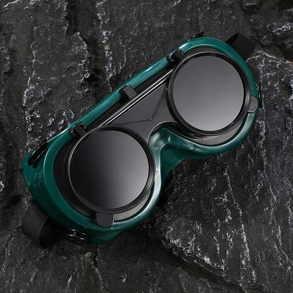 5 pièces lunettes de soudage Pc et lentille en verre sangle réglable lunettes de protection pour le soudage meulage coupe lunettes de sécurité