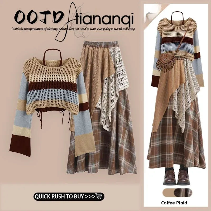 

Ранняя весна f-длины Юбка Design Sensation Этническая накидка Dr Высококачественная персональная клетчатая юбка