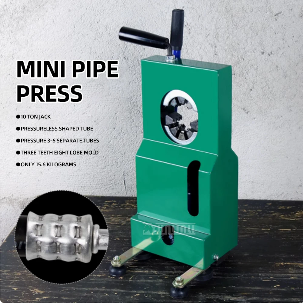 Mini Hydraulic Car Air Conditioning Pipe Manual Press Portable Head Buckle Maintenance Tool for Automotive Repair