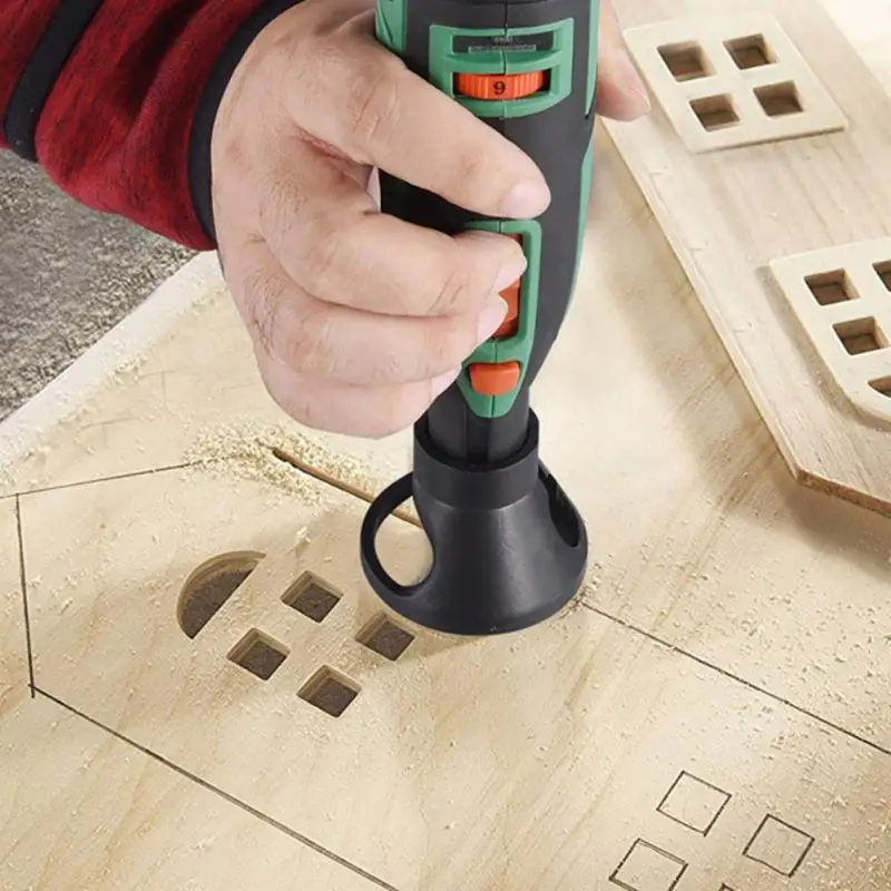 Woodworking Locator with Routing Router Drill Bits Set Rotating Engraving Carbide Electric Grinder Holder for Dremel Rotary Tool
