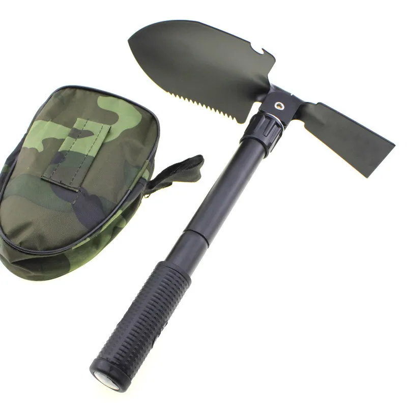 Outdoor equipment multifunctional small iron shovel camping engineer shovel self-defense wilderness survival tool